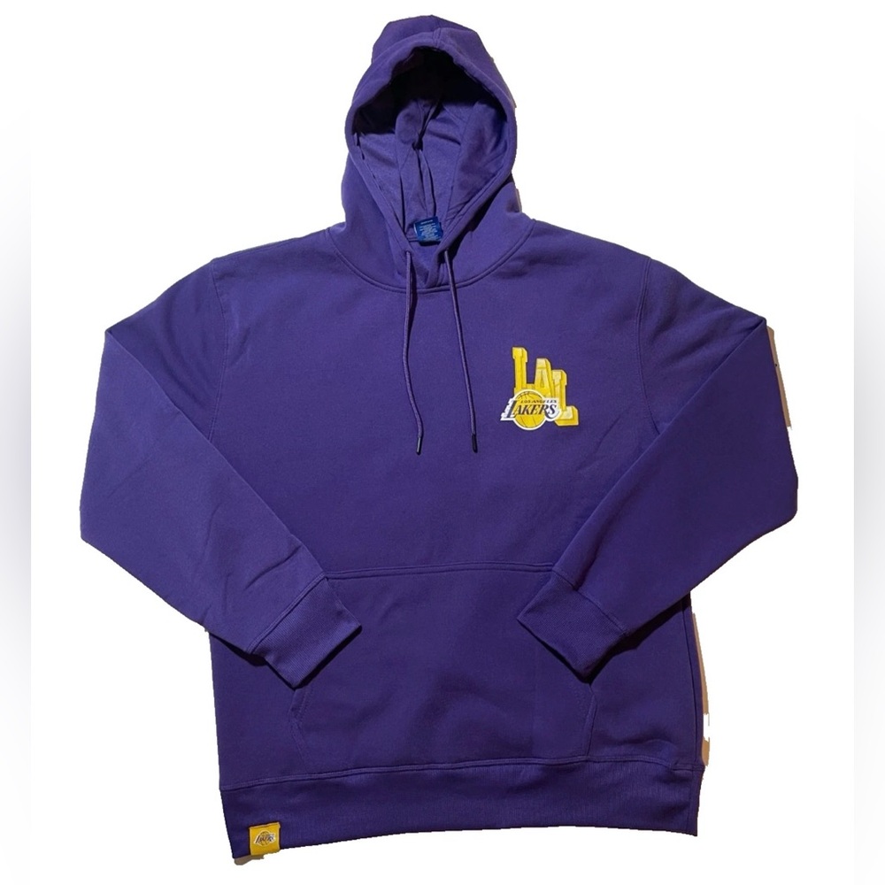 NBA ultra game Purple Hoodie with Yellow LA Lakers Logo men’s medium